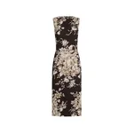 Dolce & Gabbana Rose-print charmeuse dress