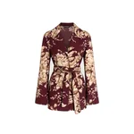 Dolce & Gabbana Rose-print charmeuse vanity shirt