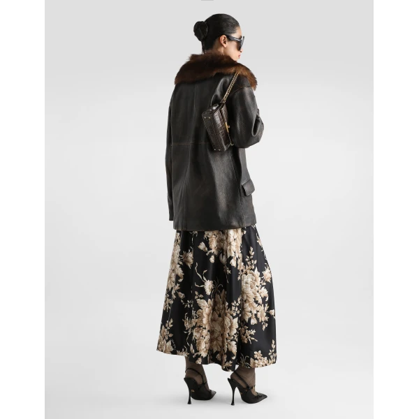 Dolce & Gabbana Rose-print midi skirt, view 5
