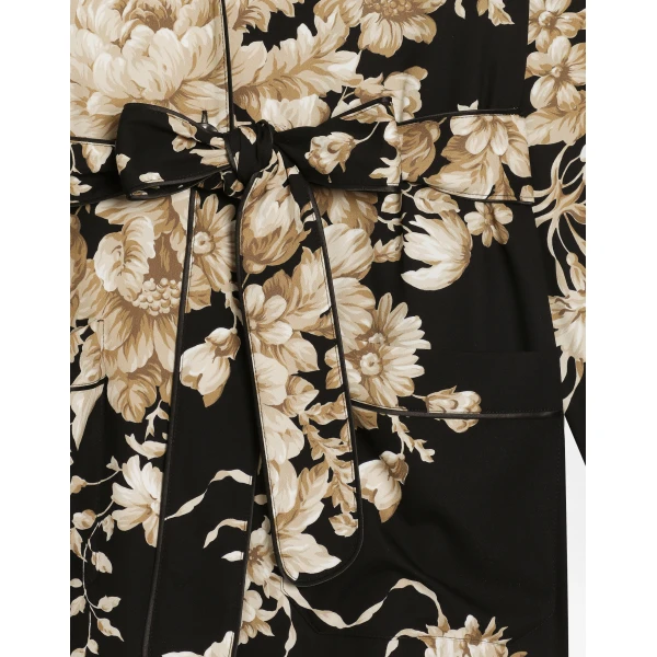 Dolce & Gabbana Rose-print silk vanity shirt, view 4