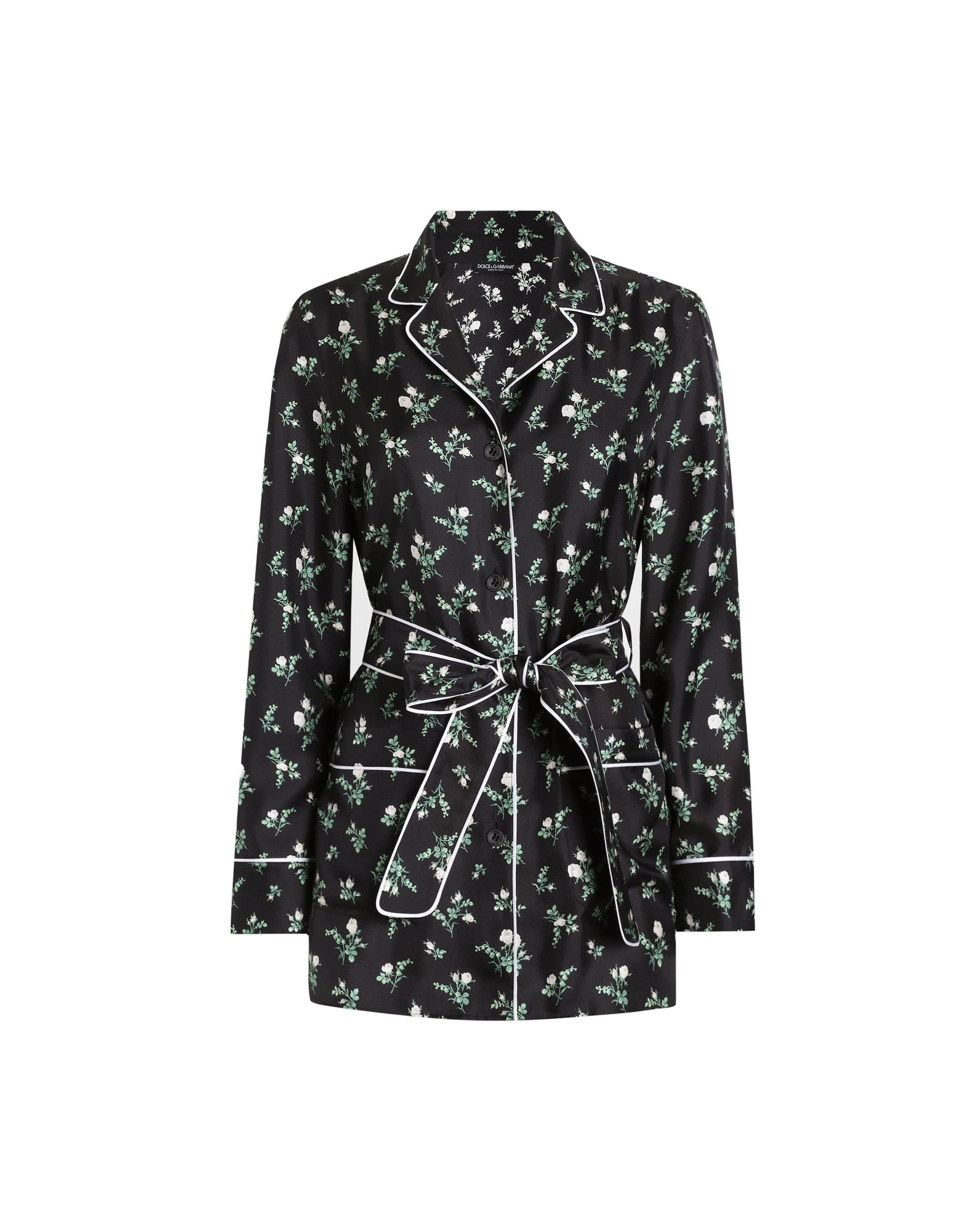 Dolce & Gabbana Roses and lilies of the valley-print twill shirt