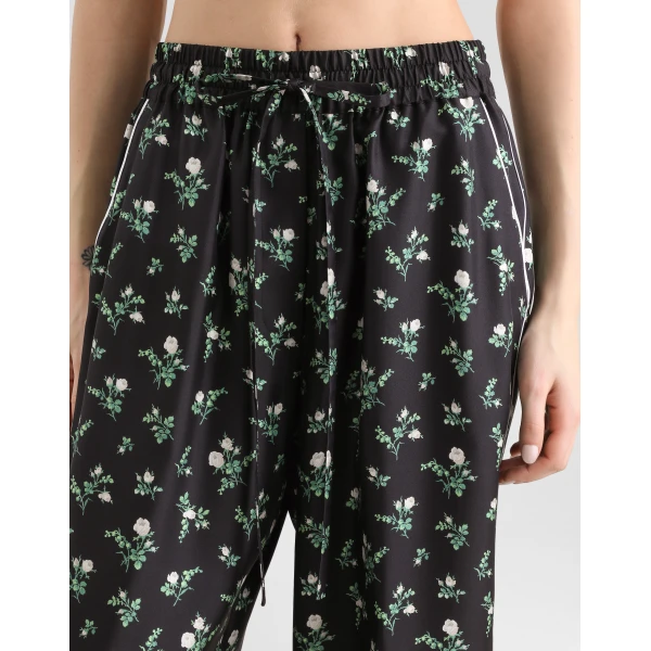 Dolce & Gabbana Roses and lilies of the valley-print twill vanity trousers, view 5