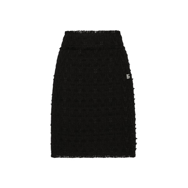 Dolce & Gabbana Rush-stitch skirt with side slit
