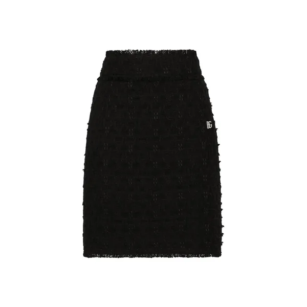 Dolce & Gabbana Rush-stitch skirt with side slit