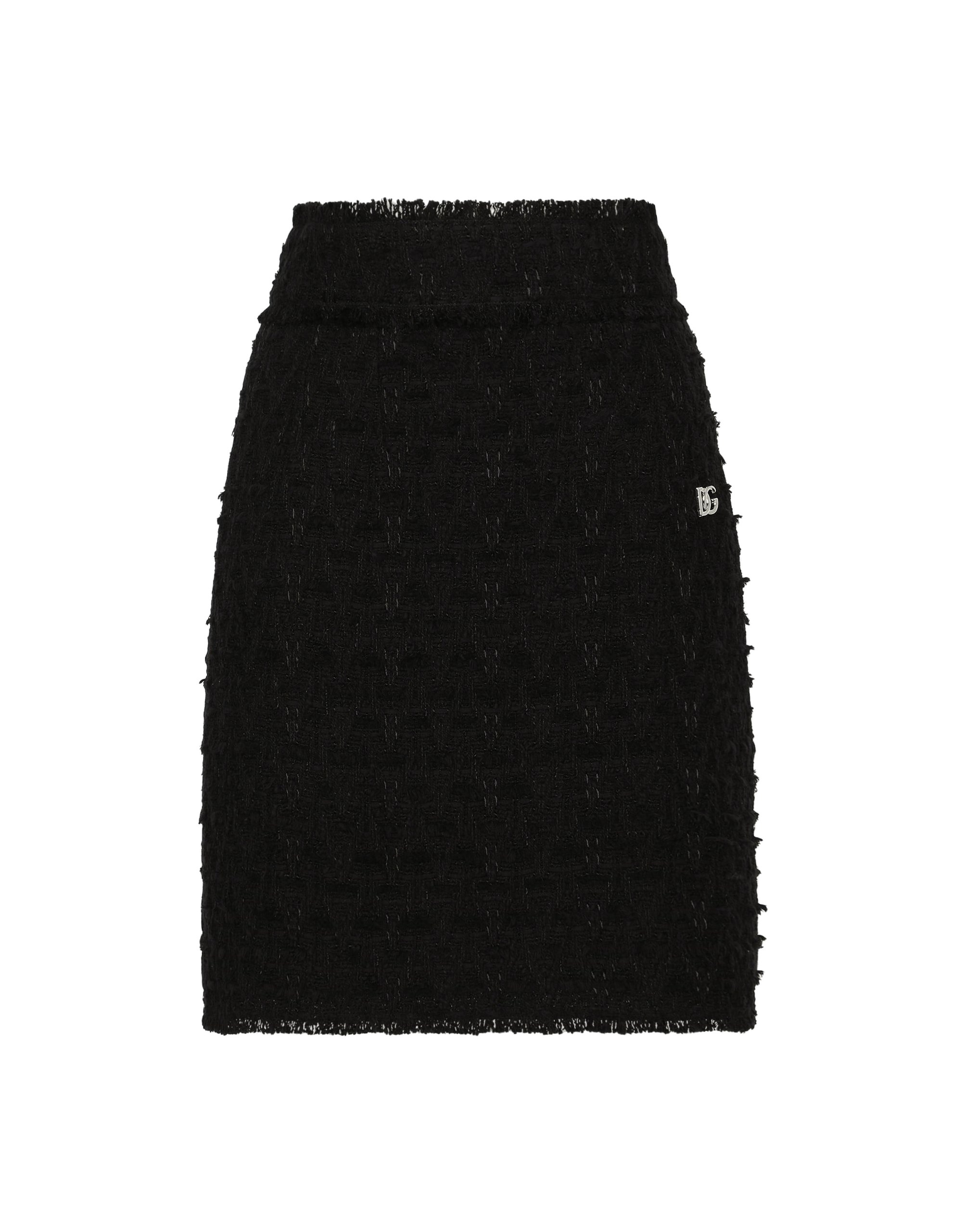 Dolce & Gabbana Rush-stitch skirt with side slit