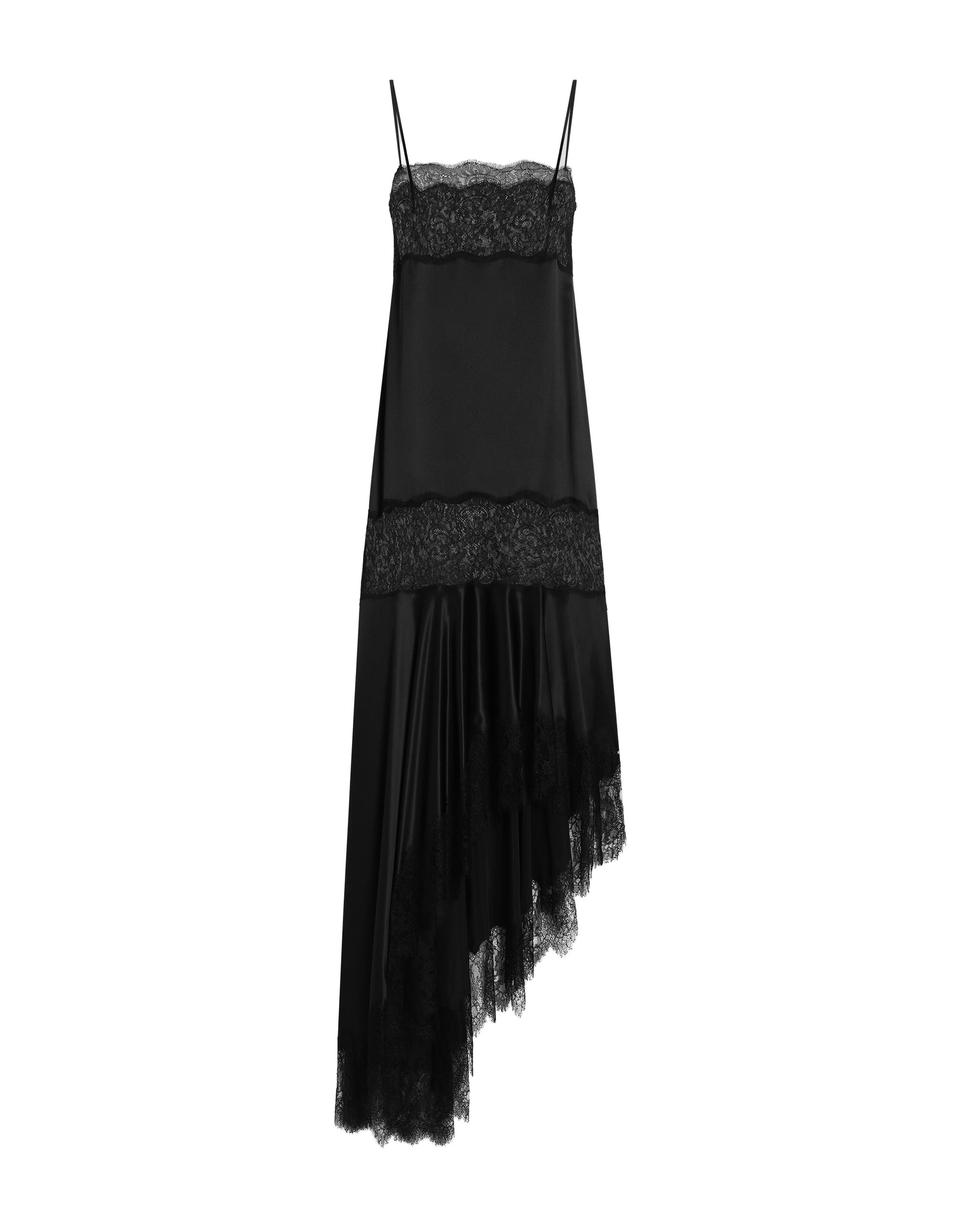 Dolce & Gabbana Satin dress with lace bands