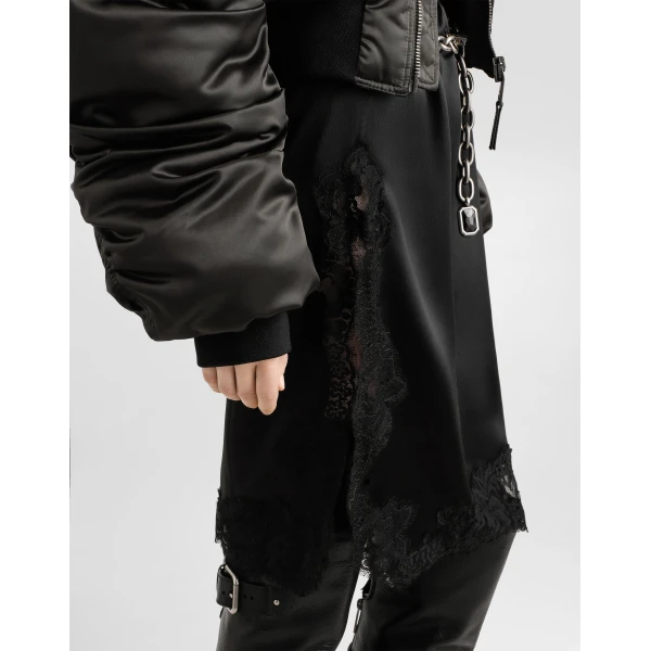 Dolce & Gabbana Satin midi skirt, view 4
