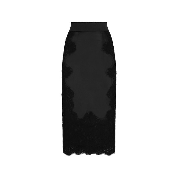 Dolce & Gabbana Satin midi skirt