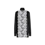Dolce & Gabbana Satin sack top with lace shirt front