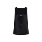 Dolce & Gabbana Satin tank top with DG logo pin