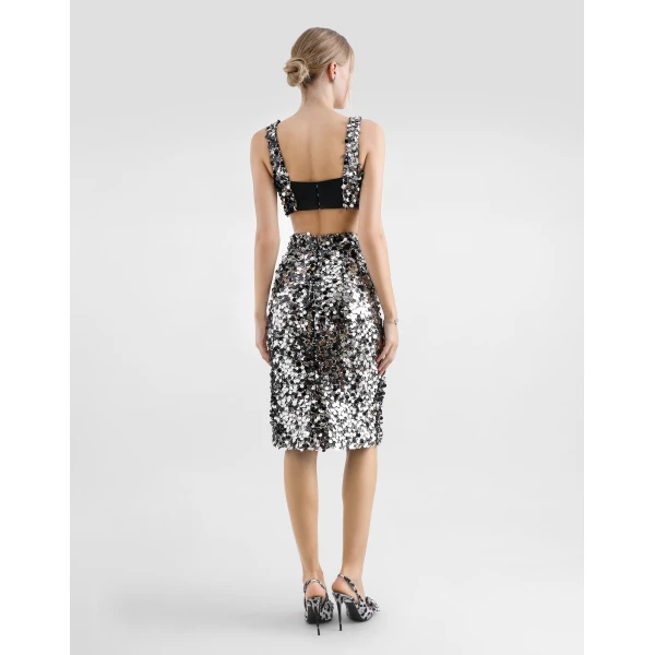 Dolce & Gabbana Sequined bralette top, view 3