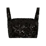 Dolce & Gabbana Sequined crop top with straps