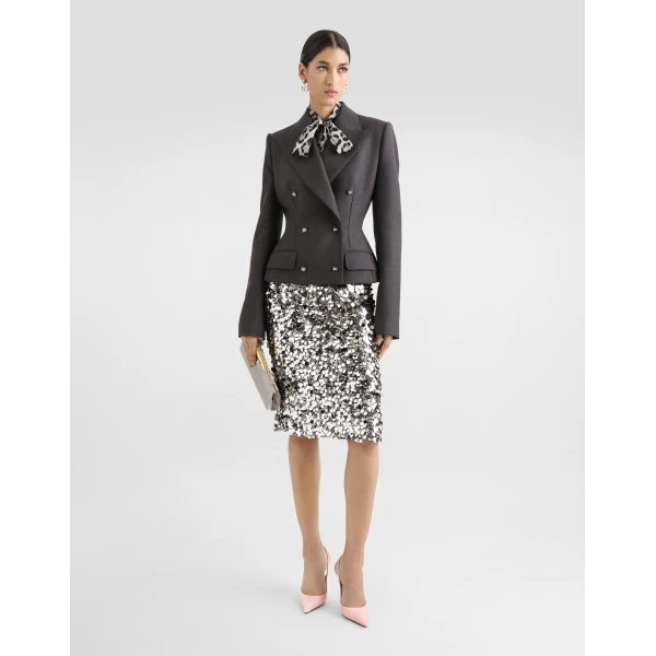Dolce & Gabbana Sequined midi skirt, view 2