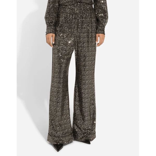 Dolce & Gabbana Sequined pajama pants, view 4