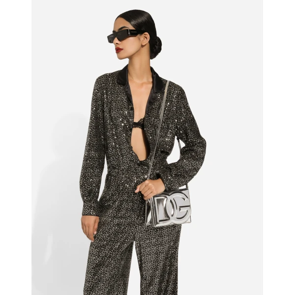 Dolce & Gabbana Sequined pajama pants, view 5