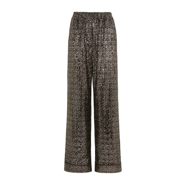 Sequined pajama pants