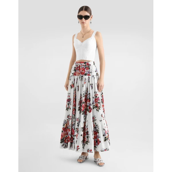 Dolce & Gabbana Shaper corset bustier in lace and jacquard Top, view 2