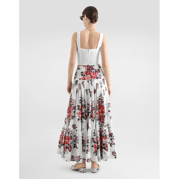 Dolce & Gabbana Shaper corset bustier in lace and jacquard Top, view 3