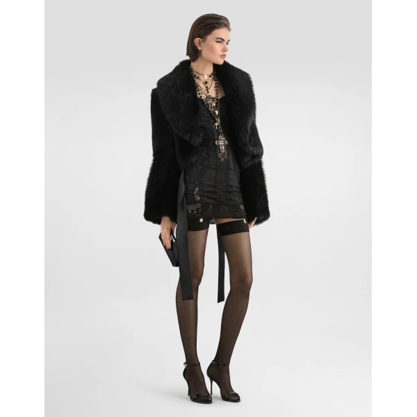 Dolce & Gabbana Shearling bolero jacket, view 2