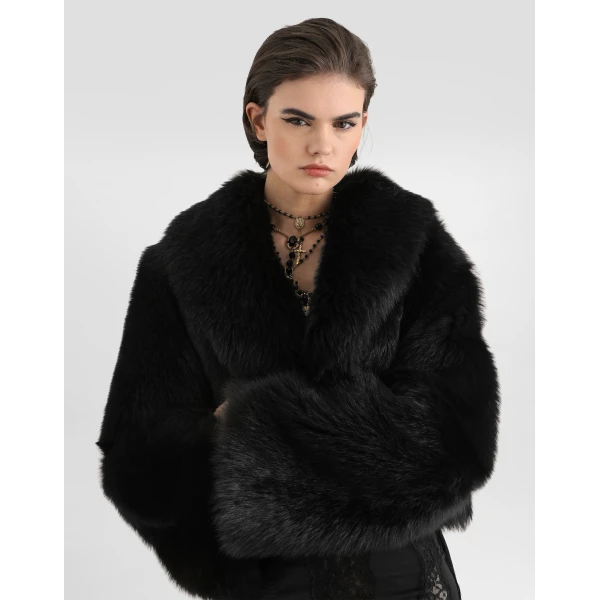 Dolce & Gabbana Shearling bolero jacket, view 4