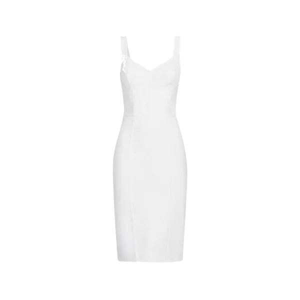 Dolce & Gabbana Sheath dress in elastic fabric and lace