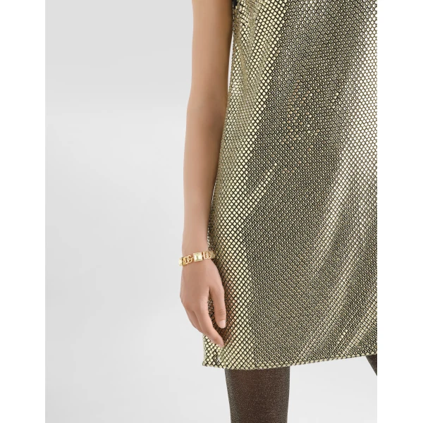 Dolce & Gabbana Short crystal mesh dress, view 5