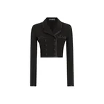Dolce & Gabbana Short double-breasted wool crepe jacket