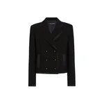 Dolce & Gabbana Short double-breasted wool crepe jacket