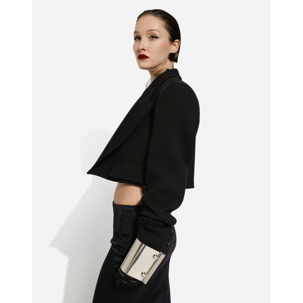 Dolce & Gabbana Short double wool tuxedo jacket, view 5