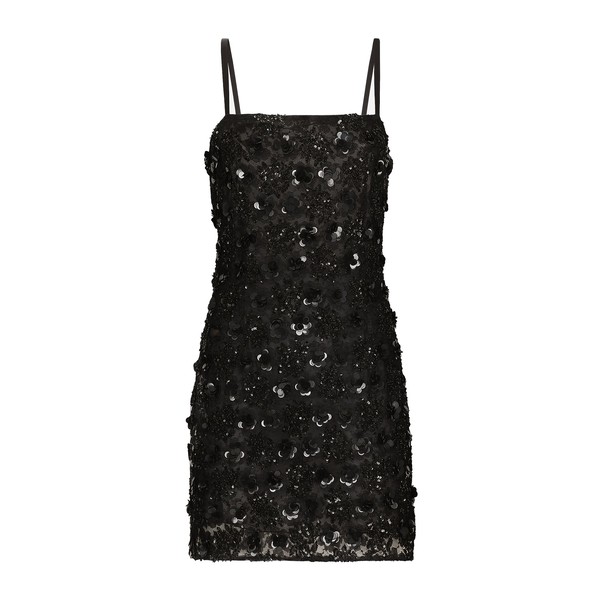 Dolce & Gabbana Short dress with sequin embellishment