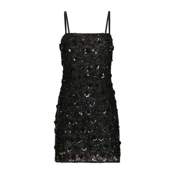 Dolce & Gabbana Short dress with sequin embellishment