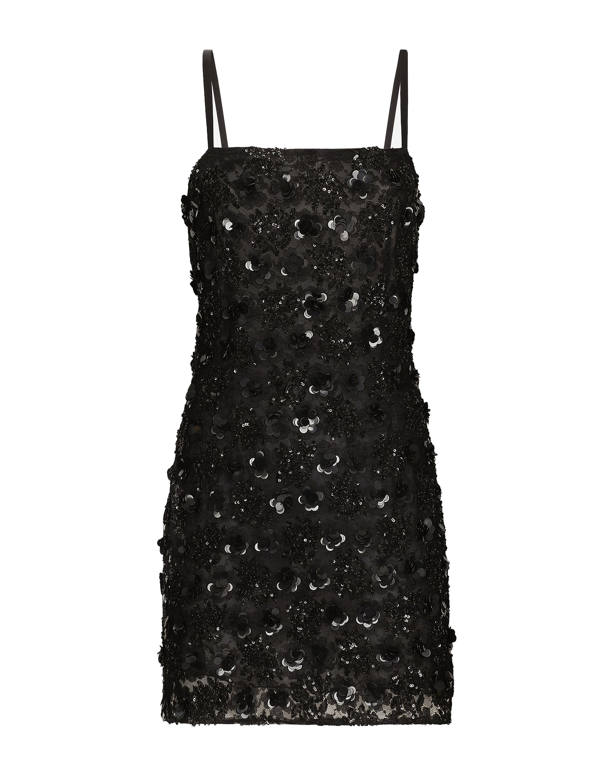 Dolce & Gabbana Short dress with sequin embellishment
