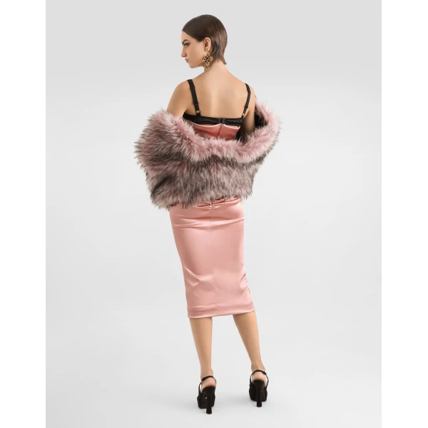 Dolce & Gabbana Short faux fur jacket, view 3
