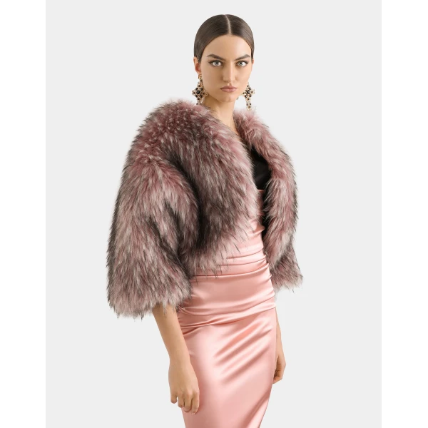Dolce & Gabbana Short faux fur jacket, view 4