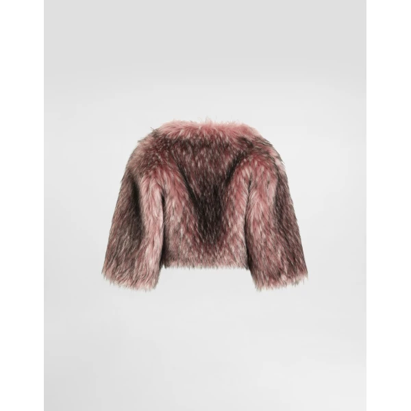 Dolce & Gabbana Short faux fur jacket, view 5