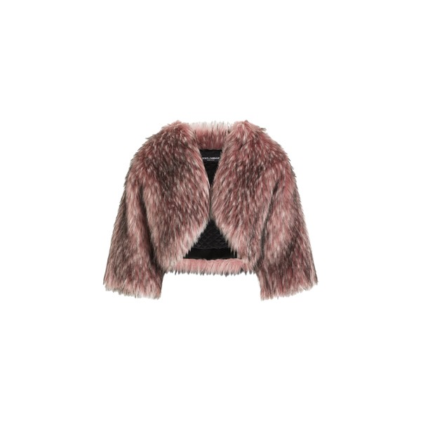 Dolce & Gabbana Short faux fur jacket