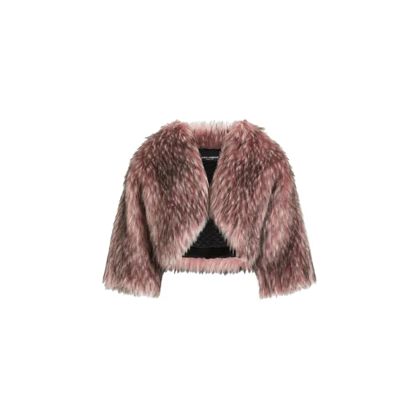 Dolce & Gabbana Short faux fur jacket
