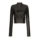 Dolce & Gabbana Short leather biker jacket