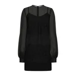 Dolce & Gabbana Short organza dress with lace inlay