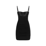 Dolce & Gabbana Short organzine corset dress with draping