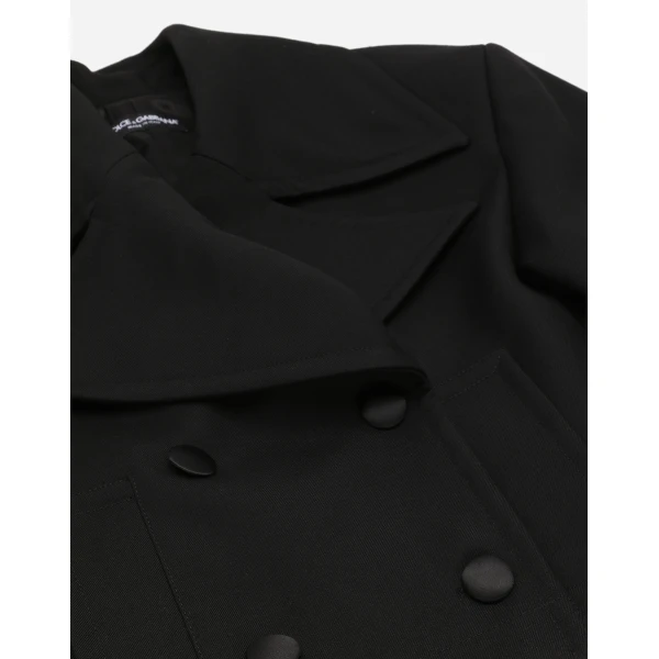 Dolce & Gabbana Short oversize wool gabardine jacket, view 6