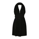 Dolce & Gabbana Short pleated lurex mesh dress