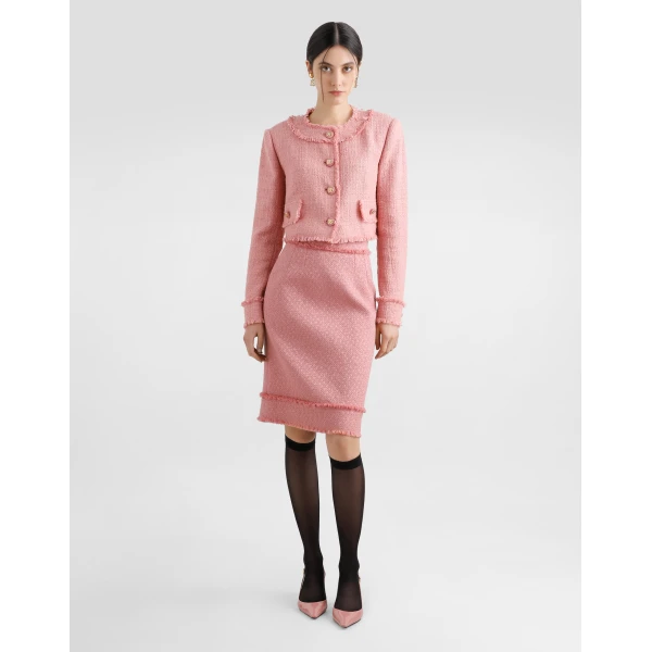 Dolce & Gabbana Short raschel tweed jacket, view 2