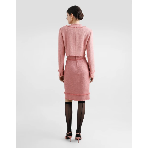 Dolce & Gabbana Short raschel tweed jacket, view 3