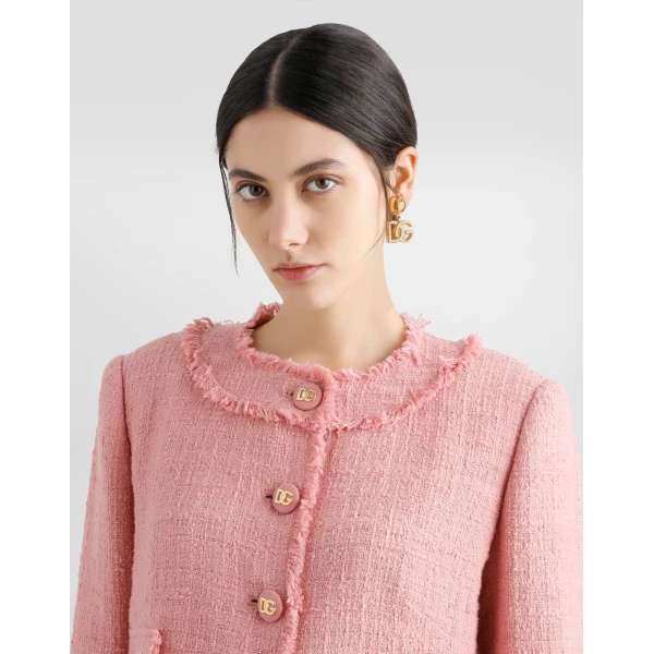 Dolce & Gabbana Short raschel tweed jacket, view 4