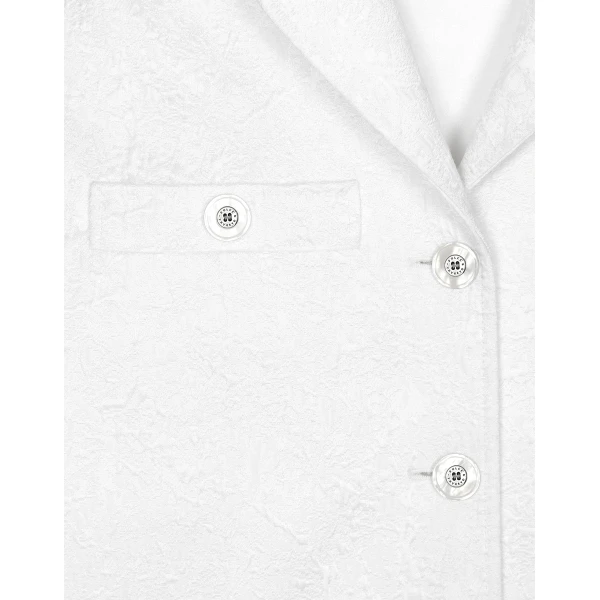 Dolce & Gabbana Short single-breasted brocade coat, view 5