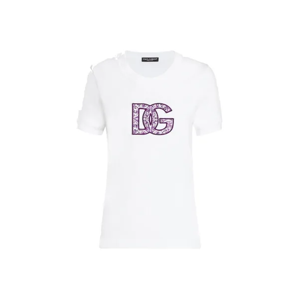 Dolce & Gabbana Short-sleeved cotton t-shirt Top