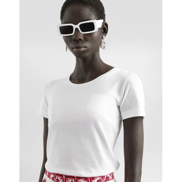 Dolce & Gabbana Short-sleeved jersey t-shirt Top, view 2