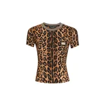 Dolce & Gabbana Short-sleeved leopard-print Crespo T-shirt Top