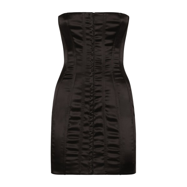 Dolce & Gabbana Short strapless satin dress